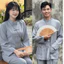 Bộ đi chùa cổ trụ dài tay nam nữ mặc được lụa nhuyễn mềm mát Pháp phục đi lễ khuy tết vải mềm mát