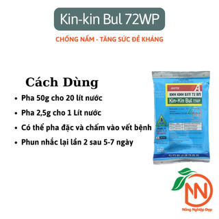 Kin Kin Bul 72WP Gói 100gr - Rỉ Sắt, Thán Thư, Đốm Vàng, Đốm Nâu