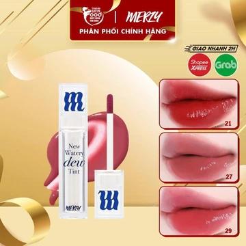 [SVIP Deal] [New Dew] Son Tint Bóng Dạng Thạch, Lâu Trôi Cho Đôi Môi Ẩm Mịn Hàn Quốc Merzy The Watery Dew Tint 4g