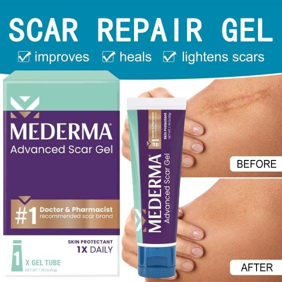 Gel Làm Mờ Sẹo Mederma Advanced Scar Gel Skin Protectant 50g