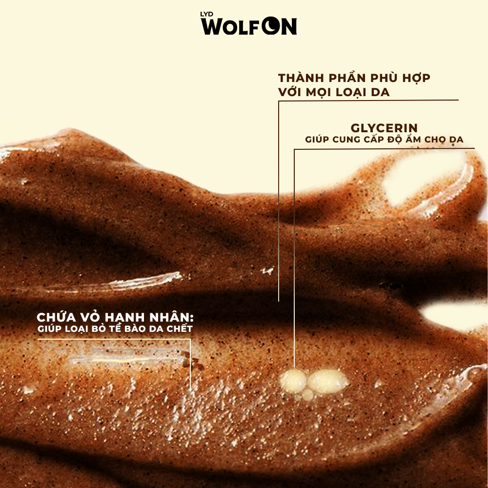 Sữa Tắm Nam Giới 2IN1 Tẩy Tế Bào Chết LYD Wolf ON Shower Scrub Gin69, Hương Nước Hoa, Sạch Sâu 330gr