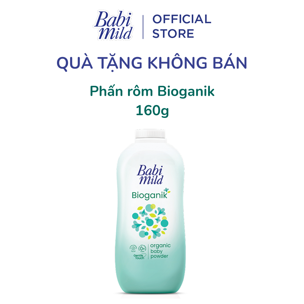 [Quà Tặng] - Phấn Thơm Babi Mild Chai 160gr