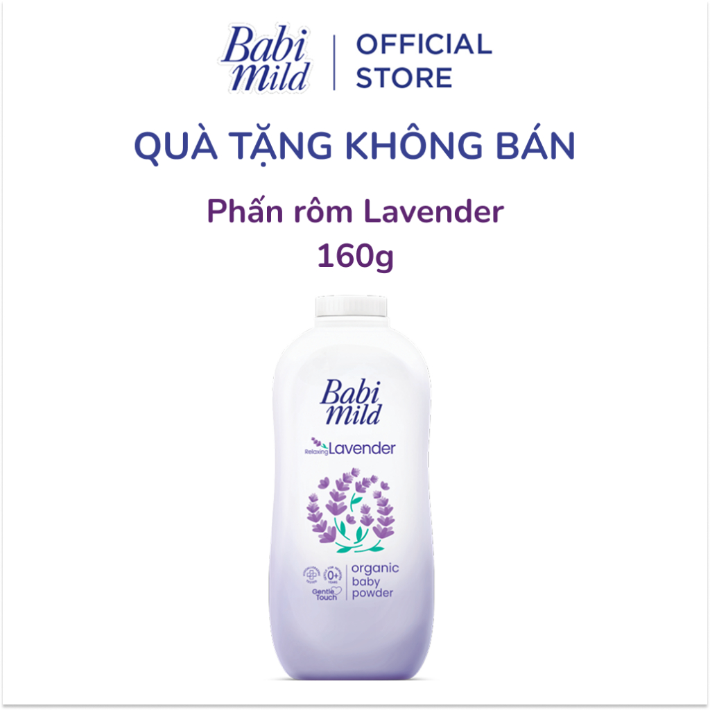 [Quà Tặng] - Phấn Thơm Babi Mild Chai 160gr