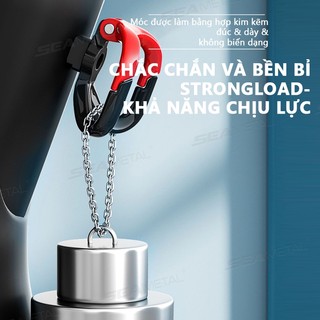 Mũ bảo hiểm xe máy móc SEAMETAL hợp kim nhôm móc đôi hành lý túi mua sắm móc phụ kiện xe máy