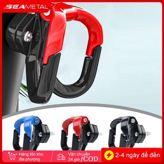 Mũ bảo hiểm xe máy móc SEAMETAL hợp kim nhôm móc đôi hành lý túi mua sắm móc phụ kiện xe máy