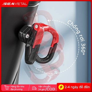 Mũ bảo hiểm xe máy móc SEAMETAL hợp kim nhôm móc đôi hành lý túi mua sắm móc phụ kiện xe máy