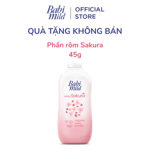 Phấn Thơm Cho Bé Babi Mild Chai 45g