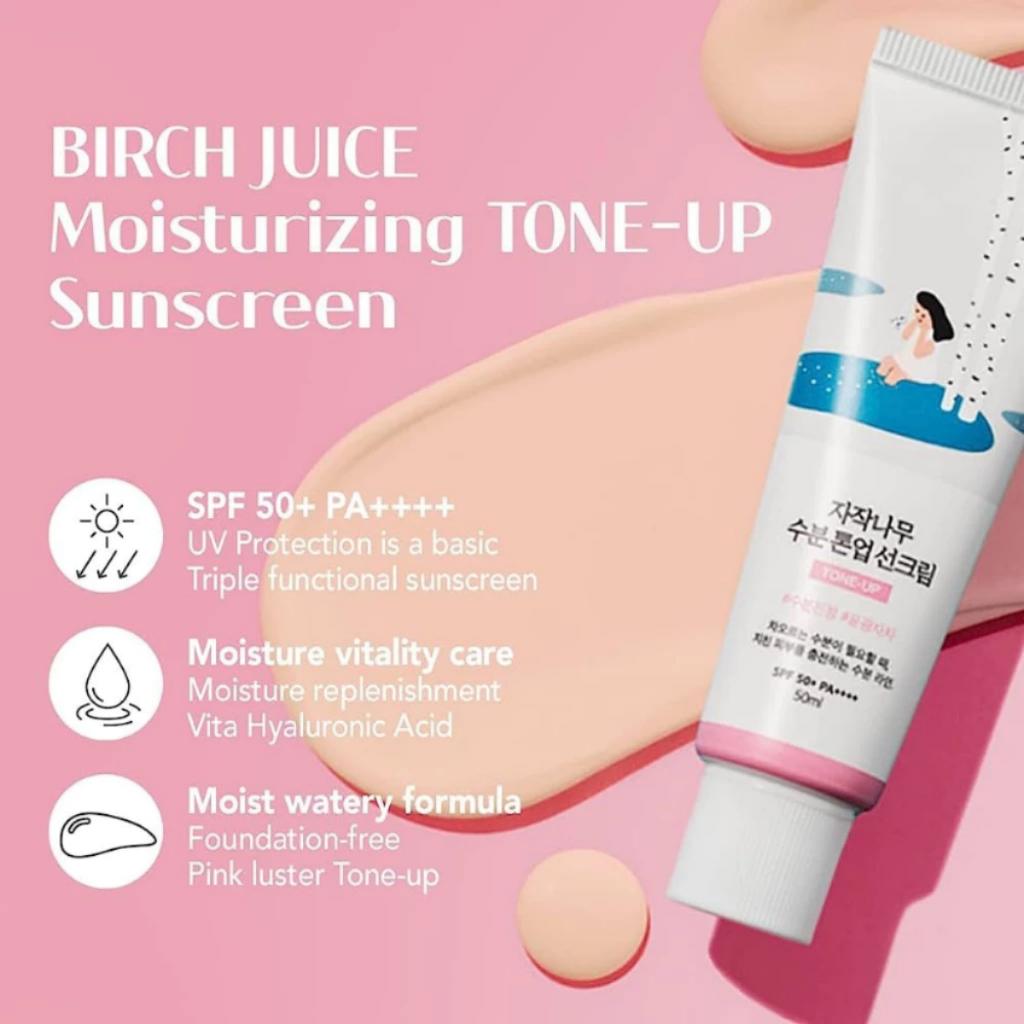 Kem chống nắng roundlab Round lab Birch Juice Moisturizing Sun Cream / Tone up / Mild-Up 50mlp