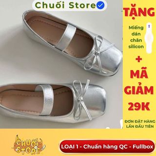 Giày bệt nữ da PU tổng hợp dệt vải đế cao su cao cấp nhẹ nhàng sang chảnh thoải mái