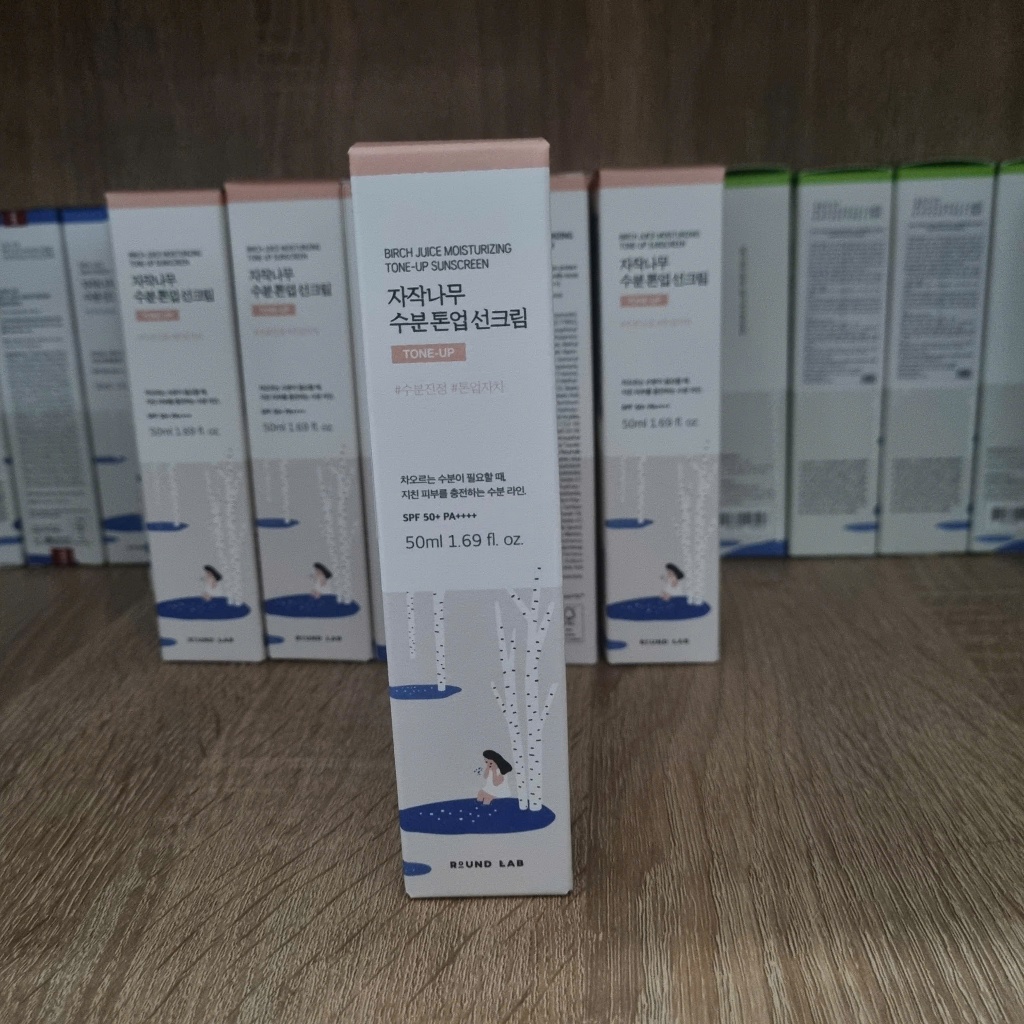 Kem chống nắng Round Lab Birch Juice Moisturizing Tone-up Sunscreen 20ml/30ml/50ml (hồng)