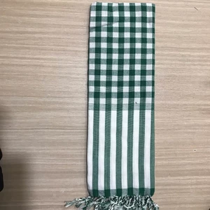 Khăn Rằn Cao Cấp Màu Xanh Lá - Trắng - Đen Chất Liệu 100% Cotton Mềm Mại