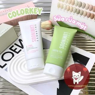 [COLORKEY] Sữa Rửa Mặt Colorkey Luminous Vỏ Hồng/Xanh, Làm Sạch Sâu, Không Gây Khô Da, 100g