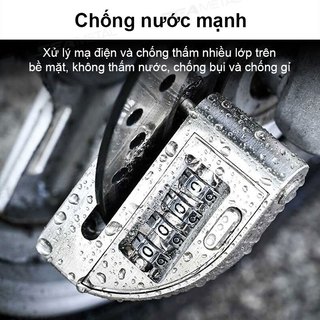 Khóa báo động xe máy SEAMETAL khoá phanh đĩa xe máy chống trộm chống cạy chống thấm nước và rỉ sét