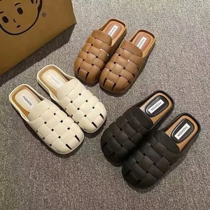 Dép Nữ Quai Ngang Đan Dọ Đế Bệt Cho Các Chị Em Chất Liệu Cao Su Non Mềm Êm Chân Thời Trang Hot Hít