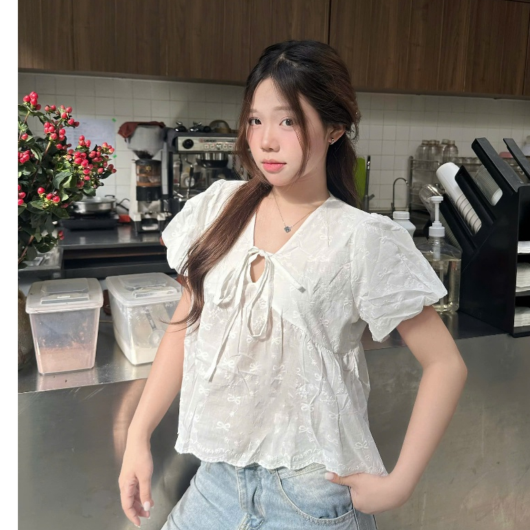 Áo Babydoll Form Rộng Xinh Xắn Dáng Yêu, Phong Cách Nữ Tính Trẻ Trung