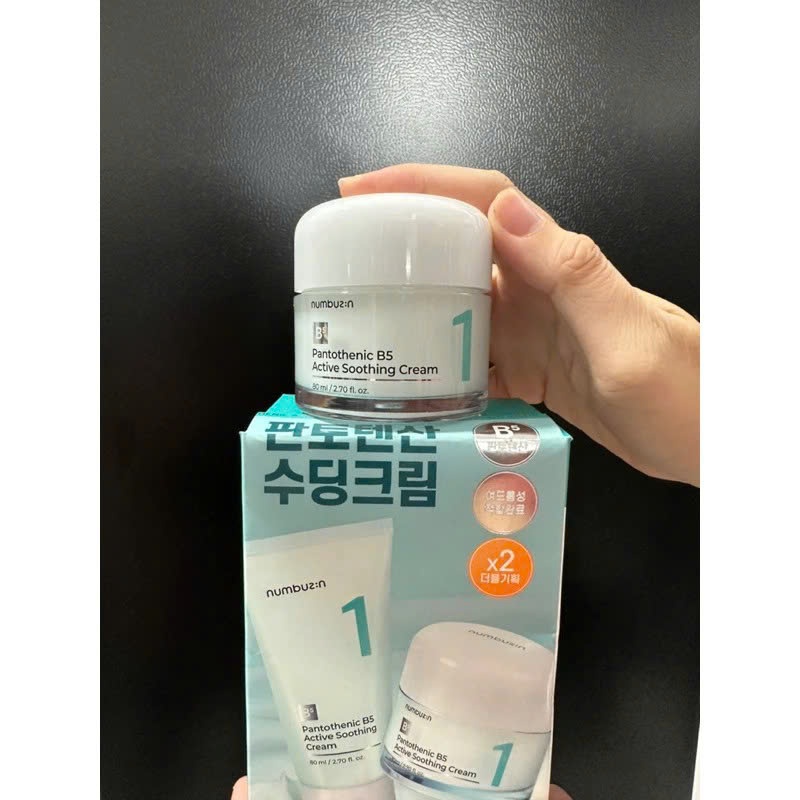Kem làm dịu da hoạt tính NUMBUZIN Pantothenic B5 Soothing Cream No1 80ml