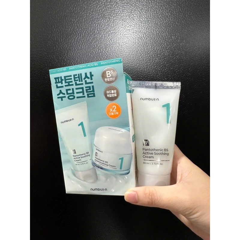 Kem làm dịu da hoạt tính NUMBUZIN Pantothenic B5 Soothing Cream No1 80ml