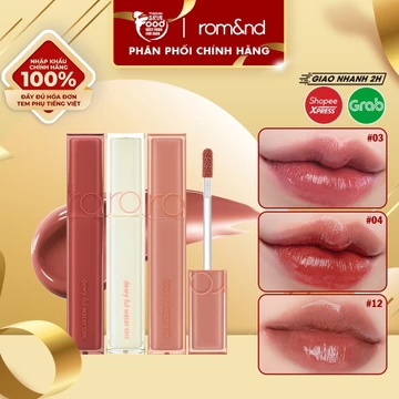 [SVIP Deal] [Muteral Nude] Son Tint Bóng, Siêu Lì Cho Đôi Môi Căng Mọng Hàn Quốc Romand Dewyful Water Tint 5g