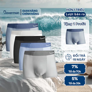 Combo 5 quần lót thun lạnh nam PROFIT, quần boxer thoáng khí cao cấp BOXERMAN