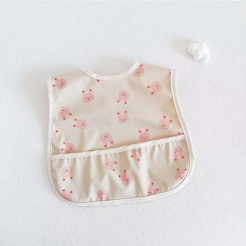 Yếm vải ăn dặm có máng Tootie dành cho bé 6 tháng ăn dặm, Yếm vải có máng hứng chống thấm Tootie cho bé ăn dặm