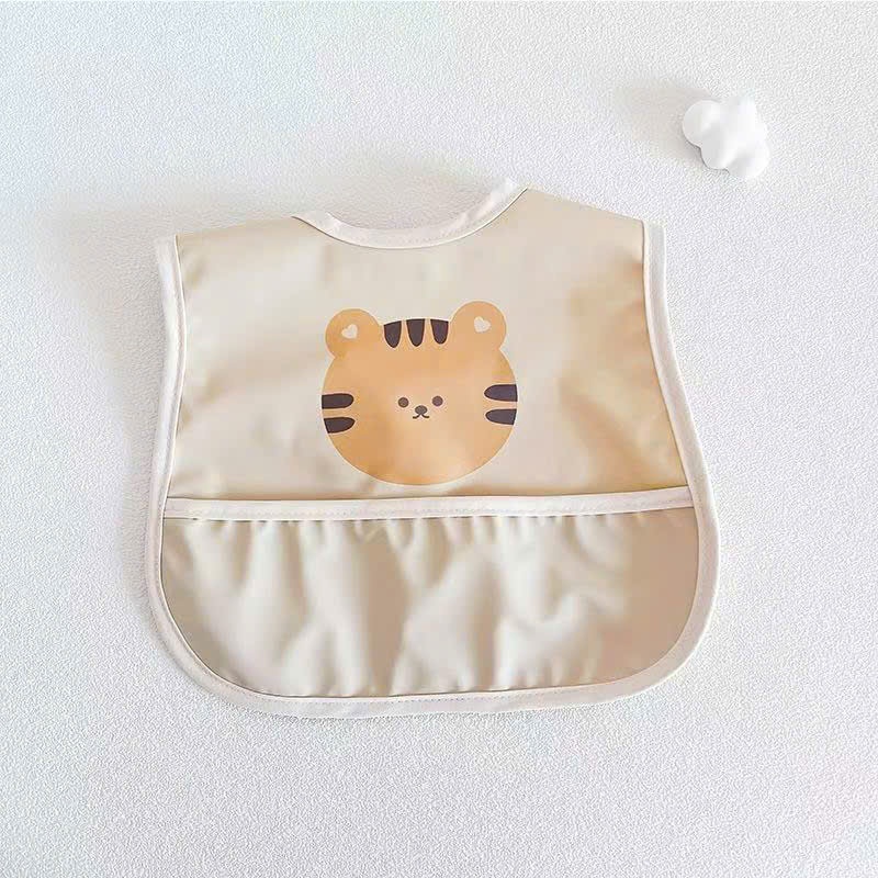 Yếm vải ăn dặm có máng Tootie dành cho bé 6 tháng ăn dặm, Yếm vải có máng hứng chống thấm Tootie cho bé ăn dặm
