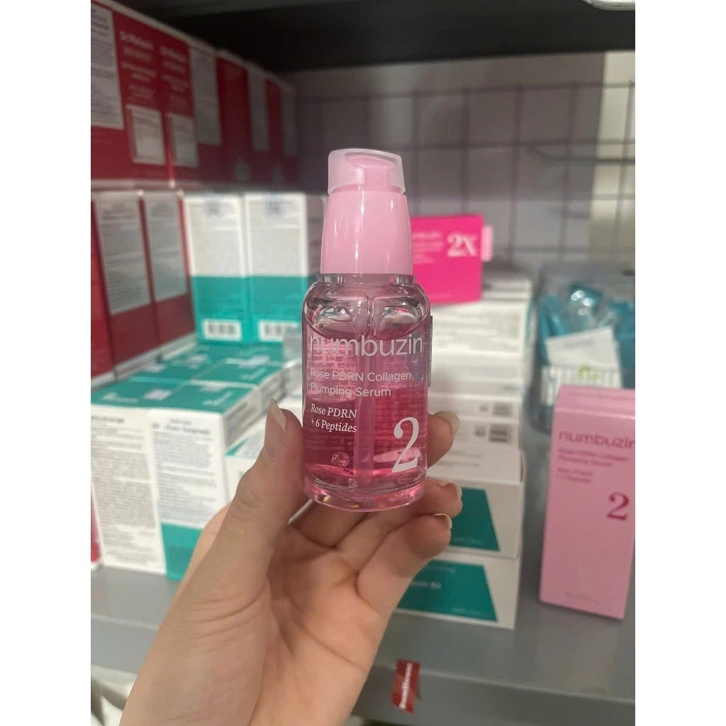 Tinh Chất Numbuzin No.2 Rose PDRN Collagen/No.3 Blue Bio Retinol Pore Refining Serum 30ml