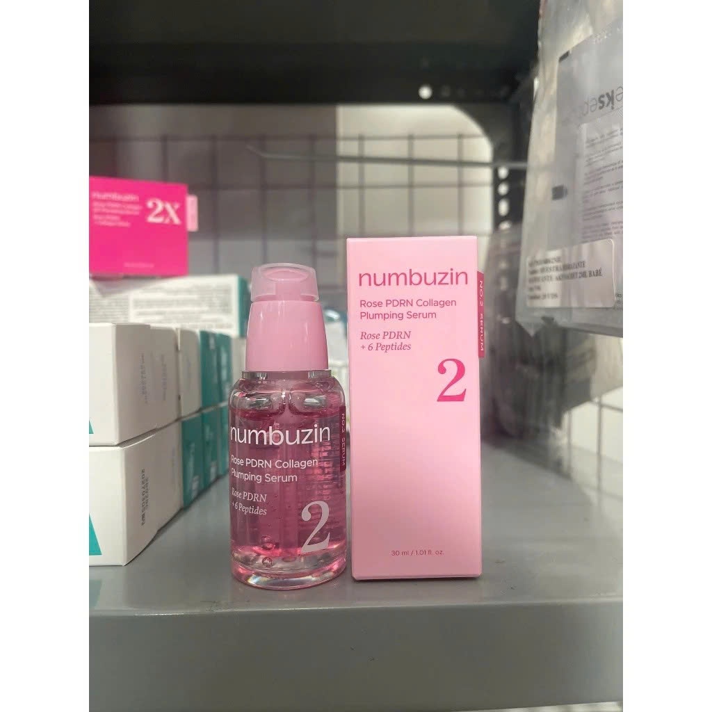 Tinh Chất Numbuzin No.2 Rose PDRN Collagen/No.3 Blue Bio Retinol Pore Refining Serum 30ml