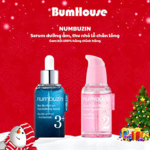 Tinh Chất Numbuzin No.2 Rose PDRN Collagen/No.3 Blue Bio Retinol Pore Refining Serum 30ml