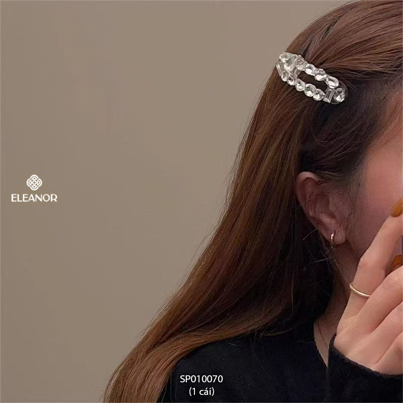 Kẹp tóc nữ Eleanor Accessories thiết kế đính đá lấp lánh kẹp tóc mái phụ kiện tóc 10070
