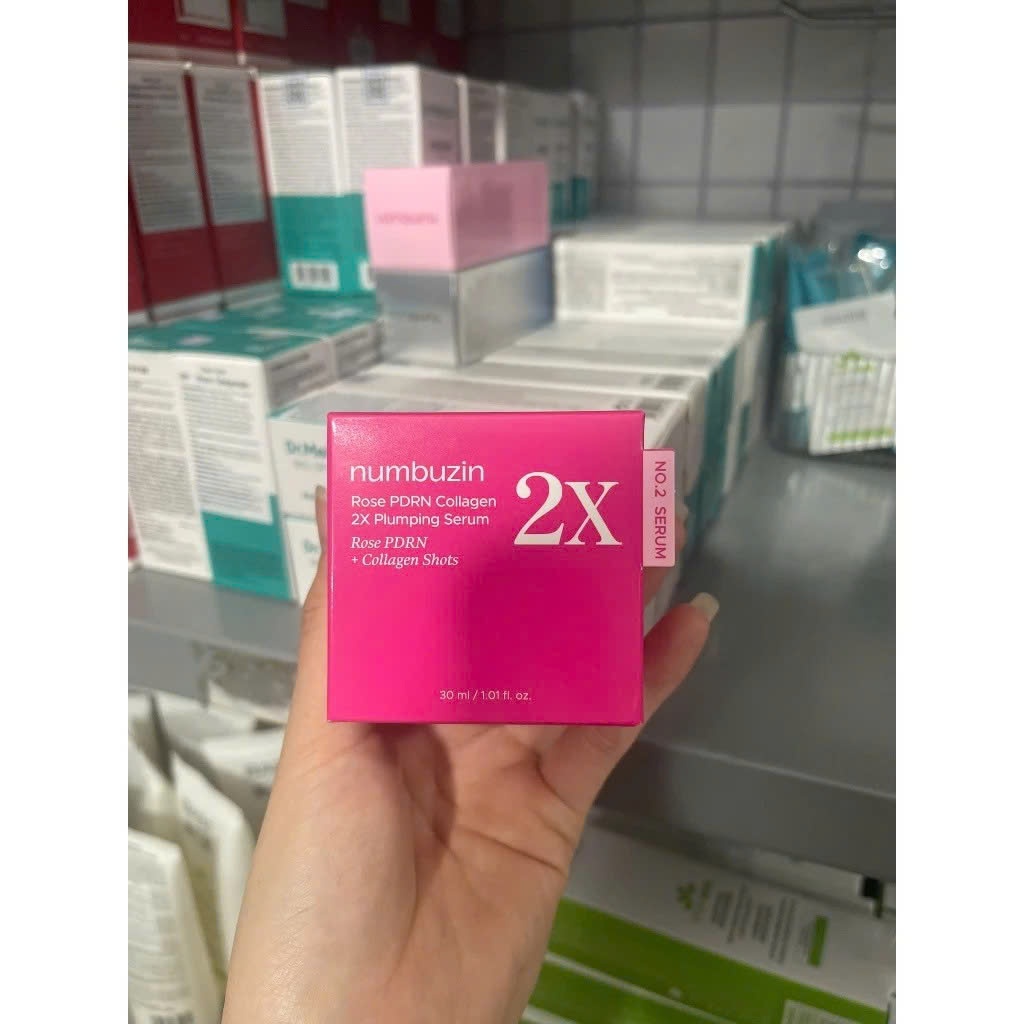 (Mẫu nâng cấp 2X) Serum Numbuzin Rose PDRN Collagen 2X Serum 30ml