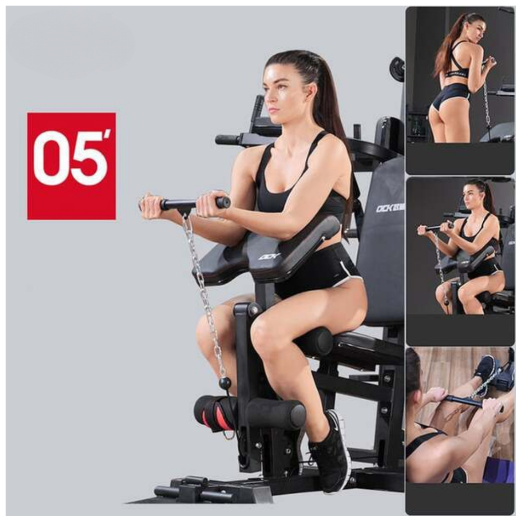 Giàn tạ đa năng HQ-908S - đơn giá chưa bao gồm bánh tạ tròn