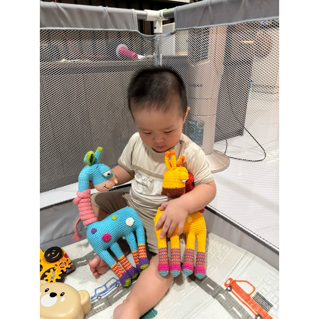 Thú Bông Len Móc Hình Hươu Sắc Màu – Đồ Chơi Handmade Việt Nam