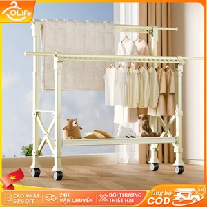 𝐎𝐥𝐢𝐟𝐞 Giàn Phơi Thông Minh Có Gấp Gọn Giàn Phơi Quần Áo Có Thể Điều Chỉnh Kệ Treo Quần Áo Cao Cấp Thép Cacbon