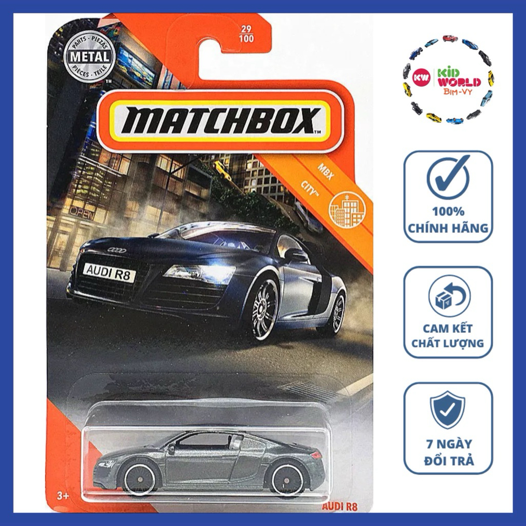 Xe mô hình Matchbox Audi R8 GKK87. | Shopee Việt Nam