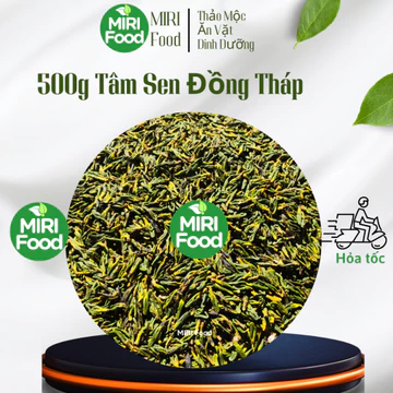 [Loại 1 Đẹp] 500g Trà tâm sen khô (trà tim sen) Đồng Tháp hỗ trợ giúp dễ ngủ, ngủ ngon - MIRI Food
