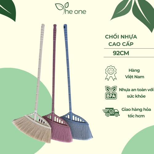 COMBO 3 CÂY Chổi quét nhà Hiwa lông chổi mềm hàng nhập khẩu cao cấp quét bụi mịn, tóc tiện dụng