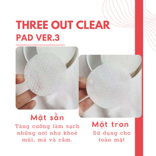 [HÀNG CÔNG TY] Bông tẩy tế bào chết giúp giảm mụn, sáng da GoodnDoc Toner Pad Three Out Clear Pad Ver.3 (60 Miếng)