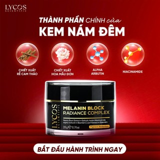 Kem Nám Đêm MELANIN BLOCK LYCOS – Giải Pháp Dưỡng Trắng & Giảm Nám An Toàn Cho Mọi Làn Da