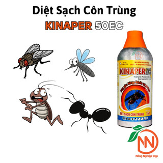 KINAPER 50ec Chai 1 Lít - Ruồi, Muỗi, Kiến, Gián