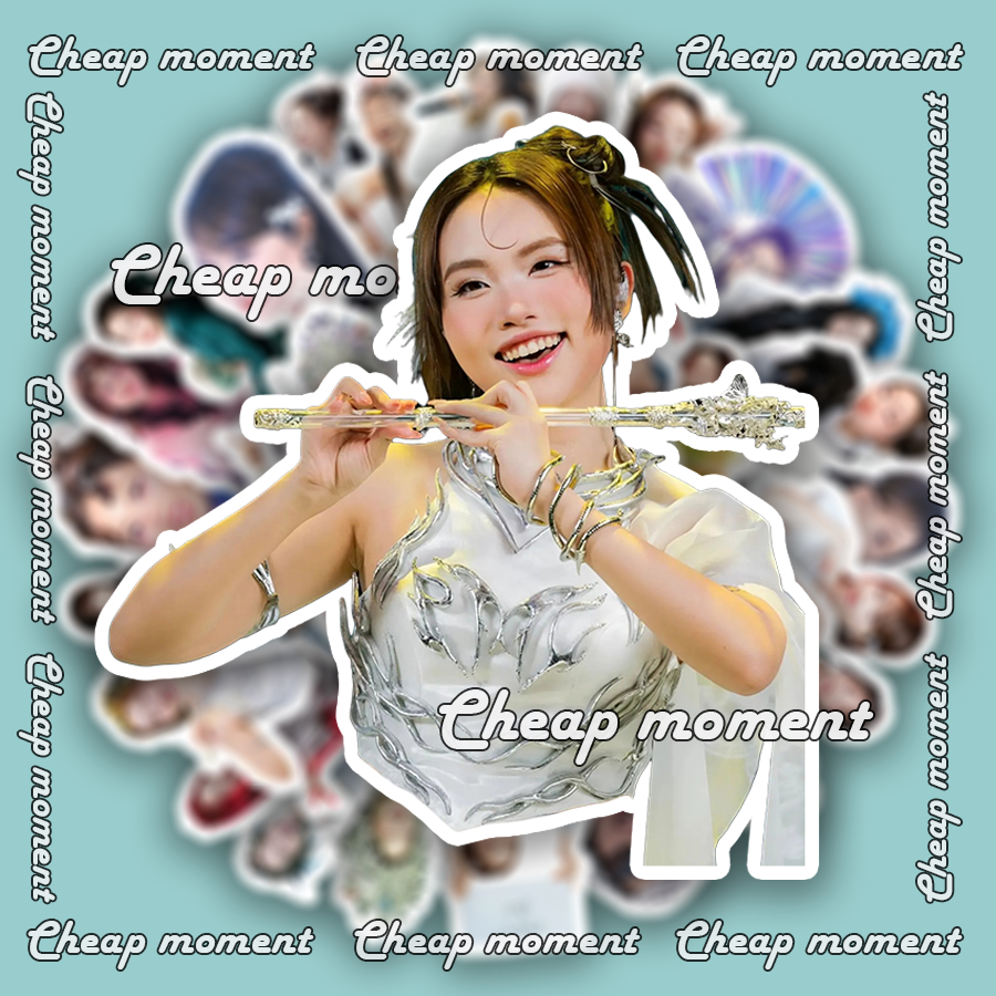 Sticker Phương Mỹ Chi Natra Em Xinh Say Hi EXSH trang trí mũ bảo hiểm ...