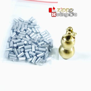 (HỎA TỐC) 20 gram Đá vàng, đỏ, bạc khoảng 130 viên dành cho zippo tặng kèm hồ lô treo móc khóa