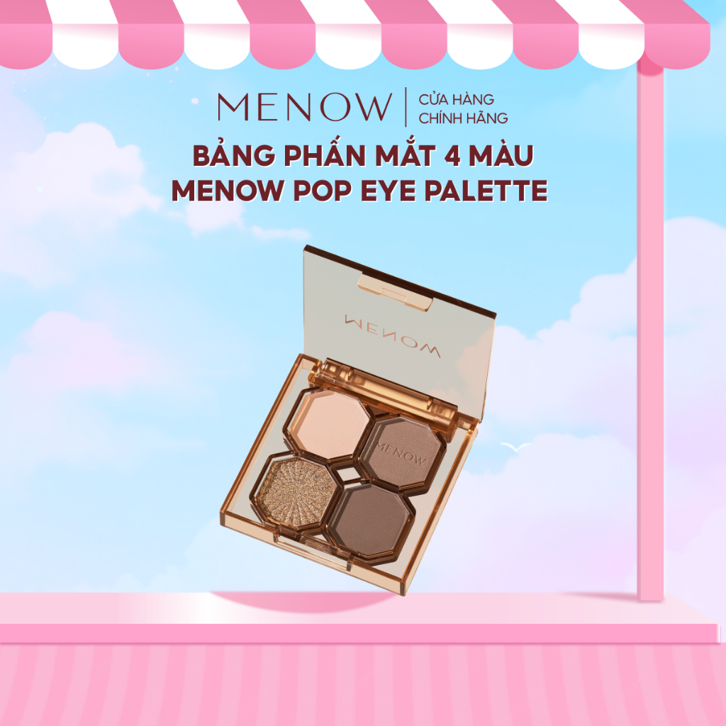 Bảng phấn mắt 4 màu MENOW Pop Eye Palette 4g