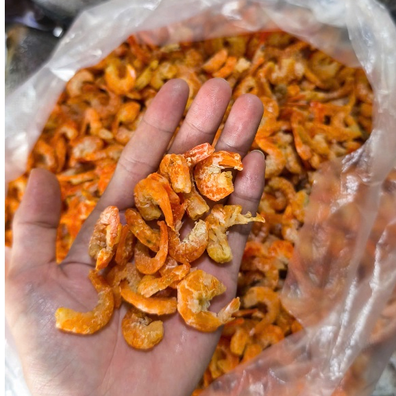 Tôm Khô Size Lớn 500g – Nguyên Con, Vị Đậm, Gói Hút Chân Không