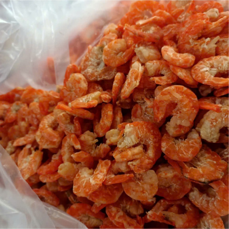 Tôm Khô Size Lớn 500g – Nguyên Con, Vị Đậm, Gói Hút Chân Không