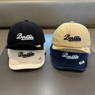 Mũ lưỡi trai trẻ em lưỡi mềm thêu chữ Boston sành điệu thời trang cho bé từ 5 tháng - 2 tuổi