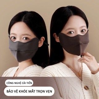 Khẩu Trang Che Mắt Cải Tiến Chống Nắng – 2 Lớp Dày Dặn, Không Mờ Kính, Che Khóe Mắt Toàn Diện