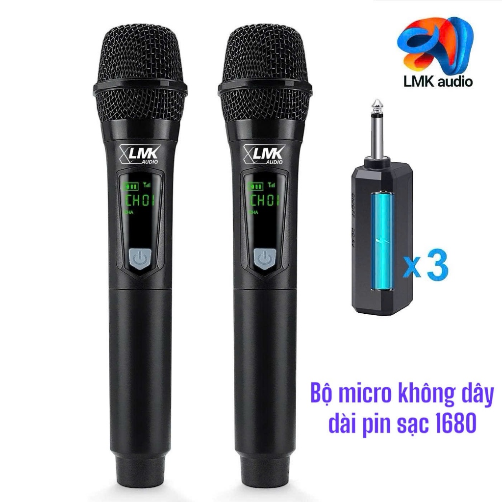 Micro Không Dây LMK Audio D2, 2 Tay Mic, Chuyên Cho Loa Kéo, Aamly, Dàn ...