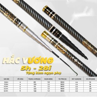 Cần Câu Đài Hắc Vương 5h 28i Chuyên Rô Riếc Chép Cảm Giác Giữ Cá Tốt