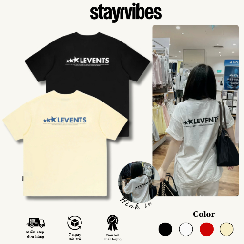 Áo Thun Levents Basic Hình In Áo Phông Nam Nữ Form Rộng Unisex ...