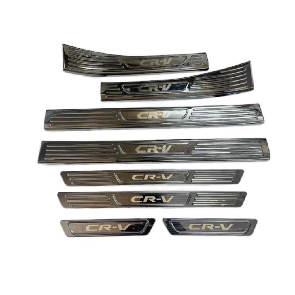 Ốp bậc cửa, nẹp bước chân xe Honda CRV 2024-2025 vân Titan hàng cao cấp